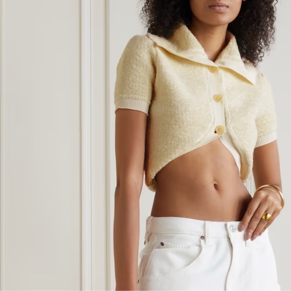 NWT Jacquemus cropped knitted top